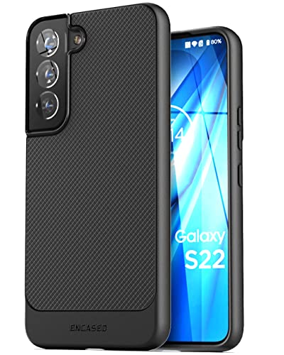 ENCASED Thin Armor für Samsung Galaxy S22 Hülle Schutzhülle Dünn Handyhülle Case - Schwarz von ENCASED
