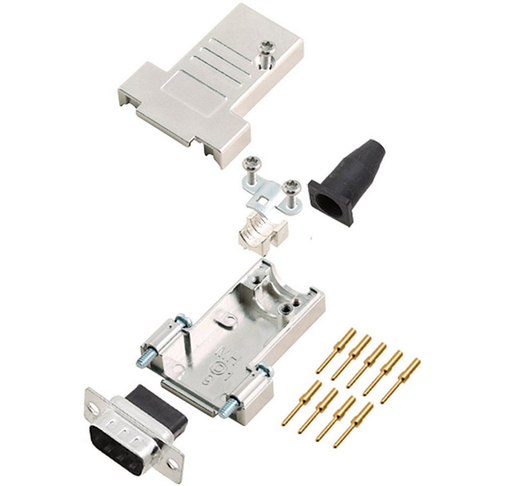 Encitech encitech 6355-0089-01 D-SUB Stecker 180 ° Polzahl: 9 1 St. Elektro-Kabel von Encitech