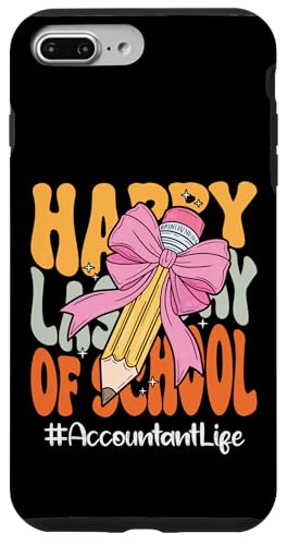 Buchhalter Happy Last Day of School Coquette Bow Pencil Hülle für iPhone 7 Plus/8 Plus Buchhalter Happy Last Day of School Coquette Bow Pencil Hülle für iPhone 7 Plus/8 Plus von End Of School Year Teachers Co.