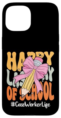 Case Worker Happy Last Day of School Coquette Bow Bleistift Hülle für iPhone 15 Case Worker Happy Last Day of School Coquette Bow Bleistift Hülle für iPhone 15 von End Of School Year Teachers Co.
