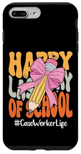 Case Worker Happy Last Day of School Coquette Bow Bleistift Hülle für iPhone 7 Plus/8 Plus Case Worker Happy Last Day of School Coquette Bow Bleistift Hülle für iPhone 7 Plus/8 Plus von End Of School Year Teachers Co.