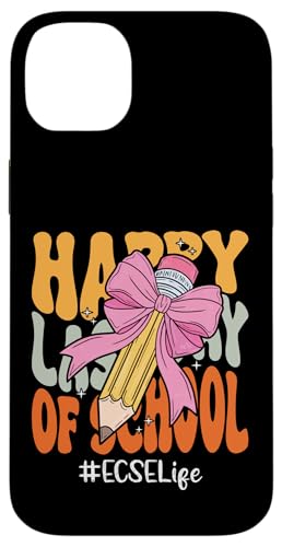 ECSE Coquette Bogenstift Happy Last Day of School Hülle für iPhone 14 Plus ECSE Coquette Bogenstift Happy Last Day of School Hülle für iPhone 14 Plus von End Of School Year Teachers Co.