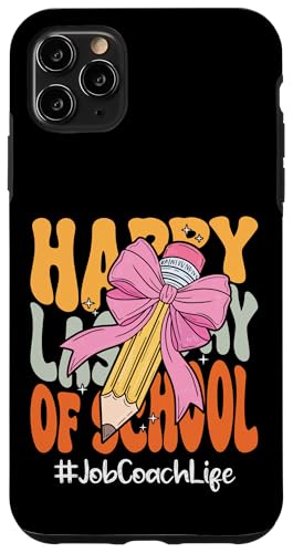 Job Coach Happy Last Day of School Coquette Bow Pencil Hülle für iPhone 11 Pro Max Job Coach Happy Last Day of School Coquette Bow Pencil Hülle für iPhone 11 Pro Max von End Of School Year Teachers Co.