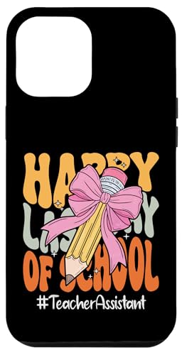 Lehrer-Assistent Happy Last Day of School Kokette Schleife Hülle für iPhone 12 Pro Max Lehrer-Assistent Happy Last Day of School Kokette Schleife Hülle für iPhone 12 Pro Max von End Of School Year Teachers Co.