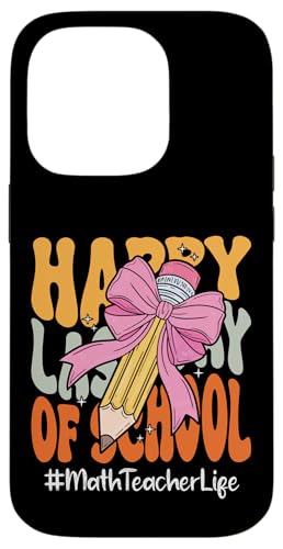 Mathelehrer Happy Last Day of School Coquette Bow Pencil Hülle für iPhone 14 Pro Mathelehrer Happy Last Day of School Coquette Bow Pencil Hülle für iPhone 14 Pro von End Of School Year Teachers Co.