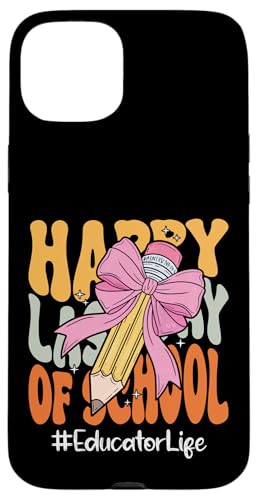 Pädagogin Happy Last Day of School Coquette Bow Pencil Hülle für iPhone 15 Plus Pädagogin Happy Last Day of School Coquette Bow Pencil Hülle für iPhone 15 Plus von End Of School Year Teachers Co.