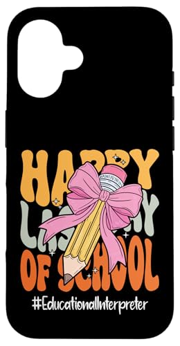 Pädagogischer Dolmetscher Happy Last Day of School Coquette Hülle für iPhone 16 Pädagogischer Dolmetscher Happy Last Day of School Coquette Hülle für iPhone 16 von End Of School Year Teachers Co.