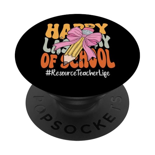 Resource Teacher Happy Last Day of School Kokette Schleife PopSockets Klebender PopGrip Resource Teacher Happy Last Day of School Kokette Schleife PopSockets Klebender PopGrip von End Of School Year Teachers Co.
