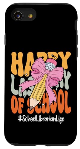 Schulbibliothekar Happy Last Day of School Coquette Bow Hülle für iPhone SE (2020) / 7 / 8 von End Of School Year Teachers Co.