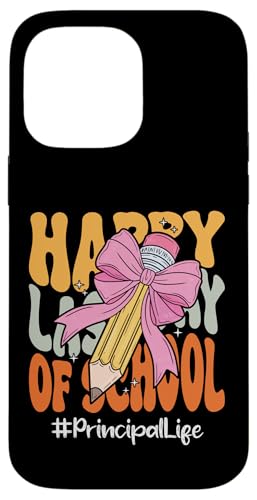 Schulleiter Happy Last Day of School Coquette Bow Bleistift Hülle für iPhone 14 Pro Max Schulleiter Happy Last Day of School Coquette Bow Bleistift Hülle für iPhone 14 Pro Max von End Of School Year Teachers Co.