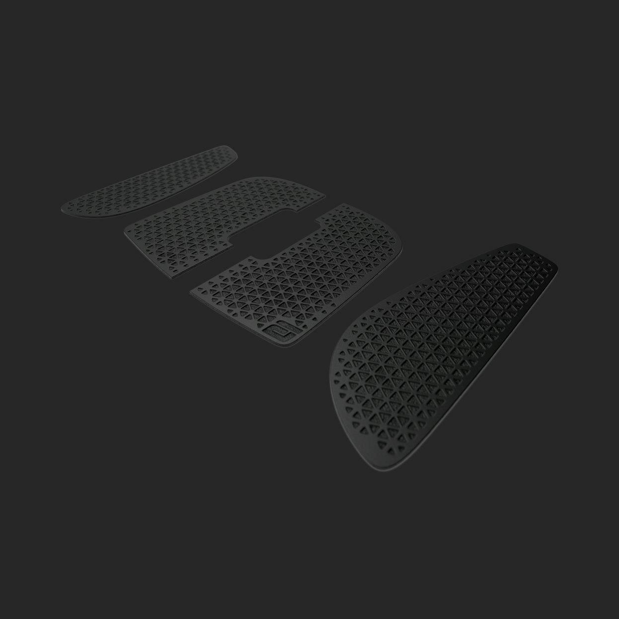 Endgame Gear OP1 Skin Set - schwarz - Selbstklebende Skins für Mäuse der OP1-Serie von Endgame Gear - synthetisches Gummi (EGG-SS1-BLK) von Endgame Gear