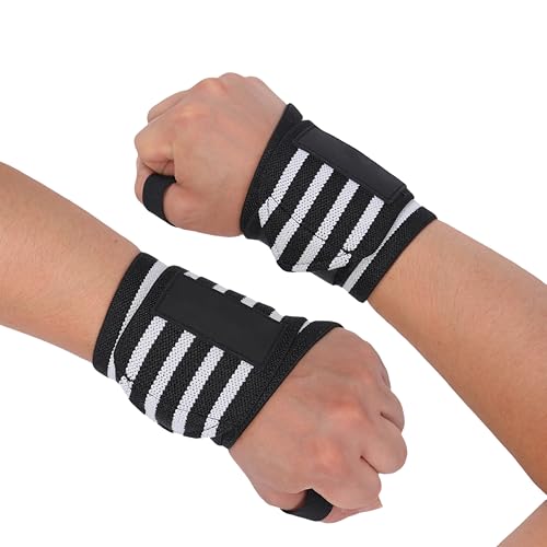 Endless Stretchable Wristband Strap Thumb Loop | Black | Material: Nylon-Polyester | For Weightlifting, Powerlifting, Bodybuilding, Strength Training & Crossfit | Free Size | For Unisex | Pack of 1 von Endless