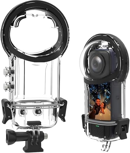 Unsichtbare Tauchhülle für Insta360 X5, 360°-Klarsicht, Unterwasser-50 m, wasserdichtes Tauchgehäuse, Schutzhülle für Insta360 X5 Gehäuse mit Halterung, Kamera-Zubehör Unsichtbare Tauchhülle für Insta360 X5, 360°-Klarsicht, Unterwasser-50 m, wasserdichtes Tauchgehäuse, Schutzhülle für Insta360 X5 Gehäuse mit Halterung, Kamera-Zubehör von Endyniner