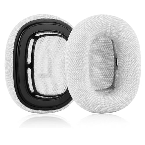 Enegg Ersatz-Ohrpolster für Apple AirPods Max Kopfhörer Memory Foam Cover Leder Ohrpolster Kopfhörer Sleeve Ohrenschützer, Silber von Enegg