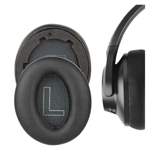 Ersatz-Ohrpolster für Anker Soundcore Life Q20BT Q20 BT-Kopfhörer, weicher Memory-Schaum, Ohrenschützer, Bezug, Protein-Leder-Ohrpolster, Reparaturteil (schwarz) von Enegg