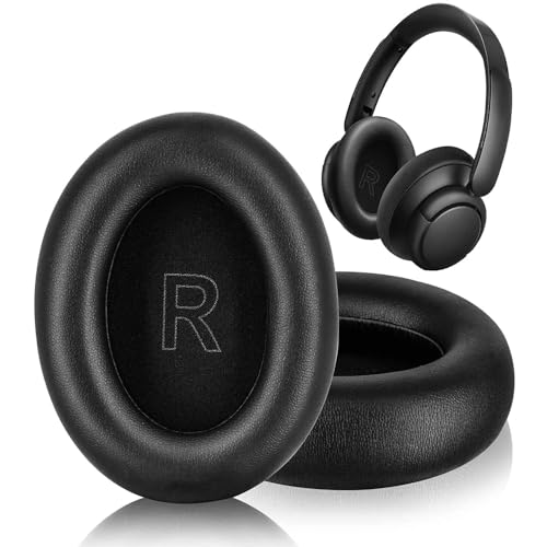 Ersatz-Ohrpolster für Anker Soundcore Life Q30BT/Q35BT Kopfhörer, weiche Schaumstoff-Ohrpolster, Proteinleder-Ohrpolster (schwarz) von Enegg