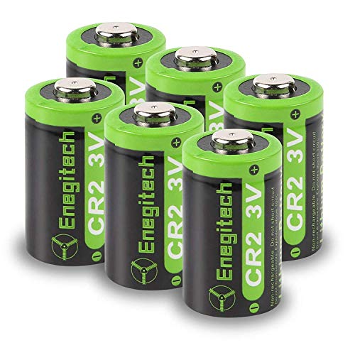 Enegitech CR2 3 V Lithium-Batterie, 3 Volt DLCR2 Einwegbatterien für Golf-Entfernungsmesser, Babyphone, Funifilm, Instax, Alarmsystem, Taschenlampe, Nicht wiederaufladbar, 6 Stück von Enegitech