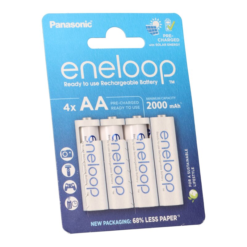 4x eneloop Mignon Akku BK-3MCDE/4BE Ni-MH 1,2V / 2000mAh von Eneloop