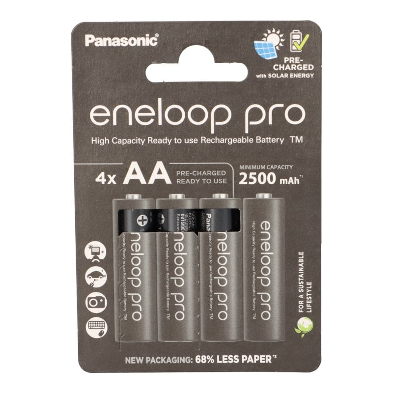 4x eneloop pro Mignon Akku BK-3HCDE/4BE Ni-MH 1,2V / 2500mAh 4x eneloop pro Mignon Akku BK-3HCDE/4BE Ni-MH 1,2V / 2500mAh von Eneloop