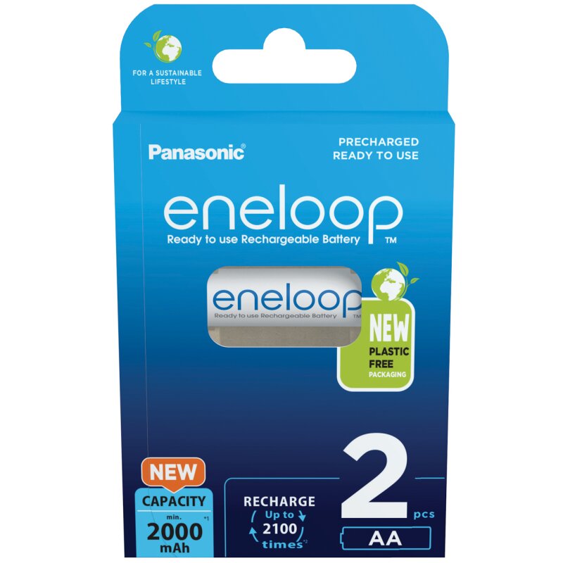 eneloop Mignon Akku BK-3MCDE/2BE Ni-MH 1,2V / 2000mAh eneloop Mignon Akku BK-3MCDE/2BE Ni-MH 1,2V / 2000mAh von Eneloop