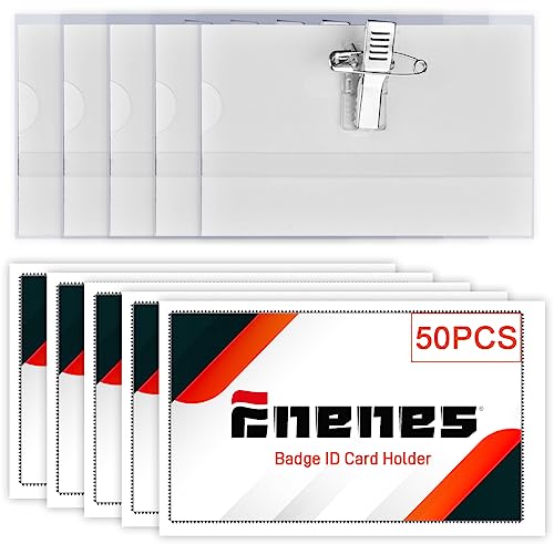 50 Stück Namensschilder für Kleidung Clip Anstecknadel Dicker Kunststoff Namensschild Name Badges für Visitenkarten Namenschilderhülle Transparent 90mm x 56 mm 50 Stück Namensschilder für Kleidung Clip Anstecknadel Dicker Kunststoff Namensschild Name Badges für Visitenkarten Namenschilderhülle Transparent 90mm x 56 mm von Enenes