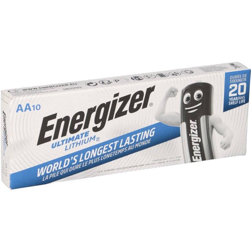 10x Energizer Ultimate Batterie Lithium LR06 1.5V AA von Energizer