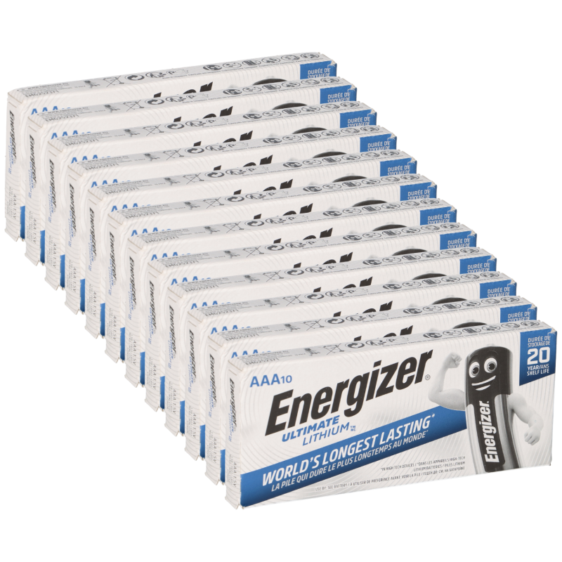 120x Energizer Ultimate Batterie Lithium LR03 1.5V AAA Micro L92 von Energizer