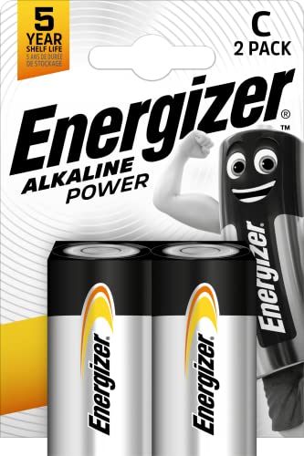 ENERGIZER PILAS ALKALINE POWER Batterie Alkaline Power C (Baby/LR14/E93 2er-Packung) E302306900 Gris/Plata von Energizer