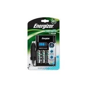Energizer 1 Hour Charger - Batterieladegerät - (für 4xAA/AAA) + Kfz-Netzteil 4 x AA-Typ - NiMH - 2300 mAh von Energizer