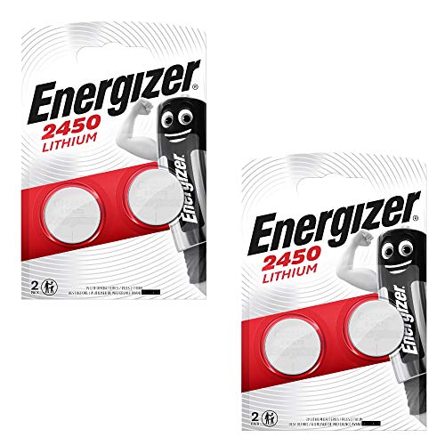 Energizer 2450 CR2450 Premium Lithium 2x2er Set (4 Stück Batterien) von Energizer