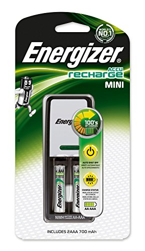 Energizer 27621 Akku-Ladegerät (Mini Charger inkl. 2xAAA 700mAh Akkus) von Energizer