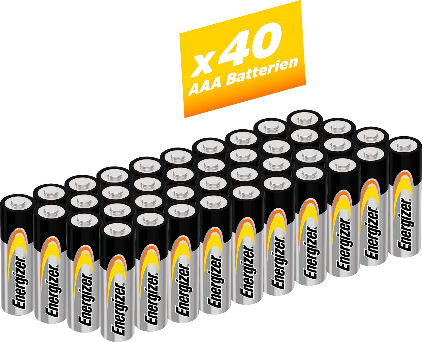 Energizer 40 Stück Alkaline Power Micro (AAA) Batterie, LR03 (1,5 V, 40 St) von Energizer