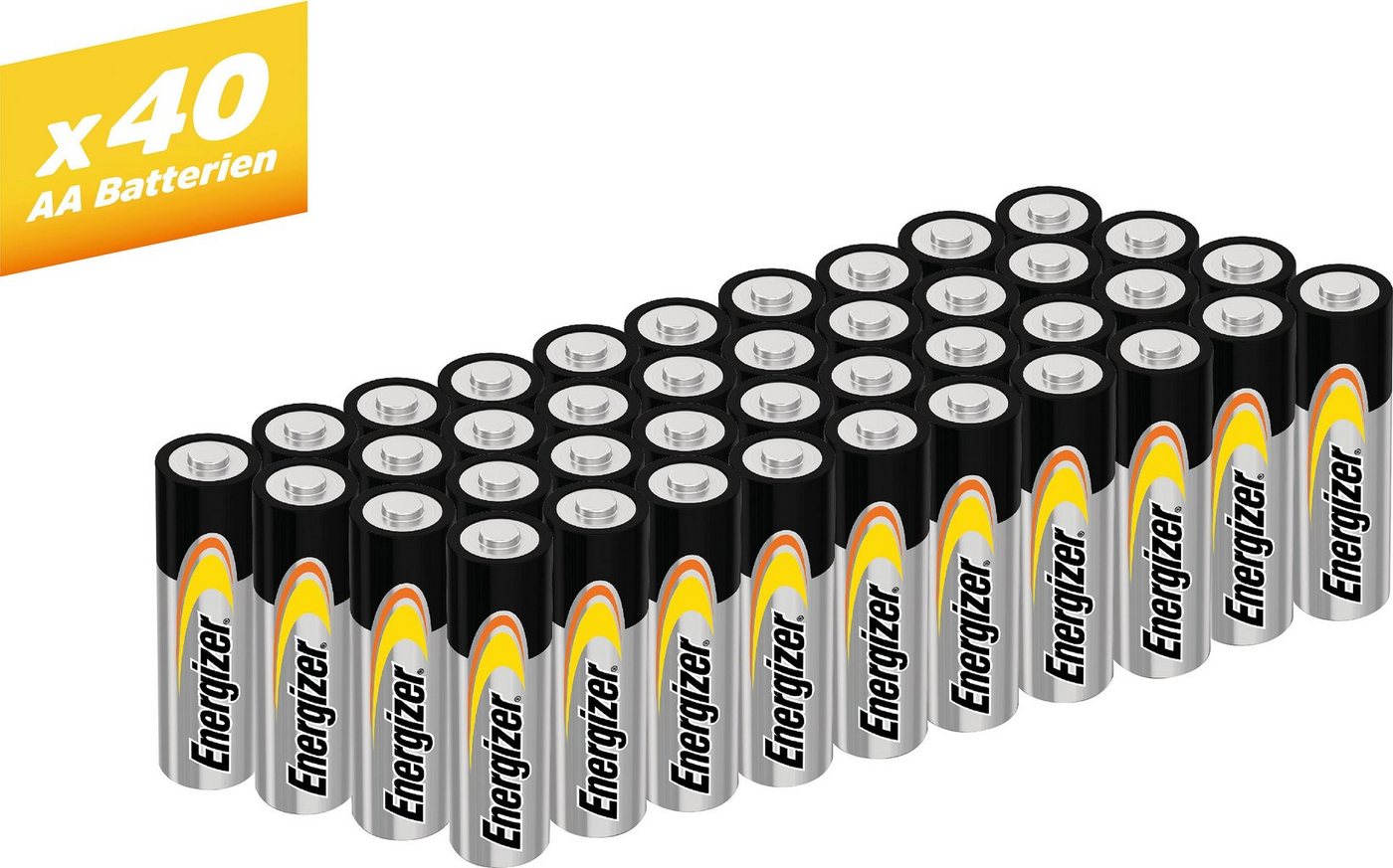 Energizer 40er Pack Alkaline Power Mignon (AA) Batterie, LR06 (1,5 V, 40 St) von Energizer