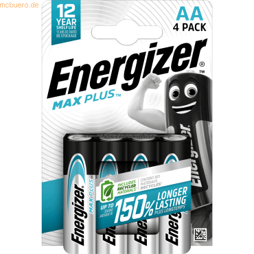 Energizer Batterie Max Plus E303321800 AA LR6 4 Stück von Energizer