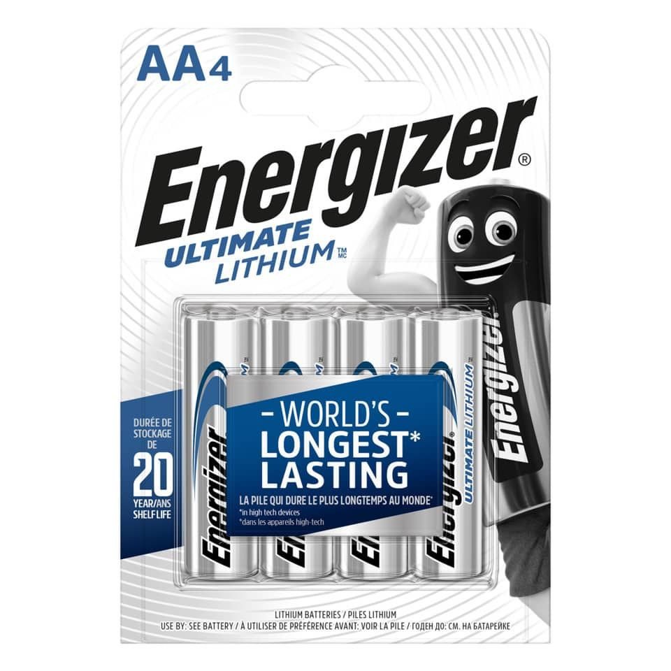 Energizer Batterie Ultimate Lithium Mignon (AA) 1,5Volt 4 Stück Batterie von Energizer