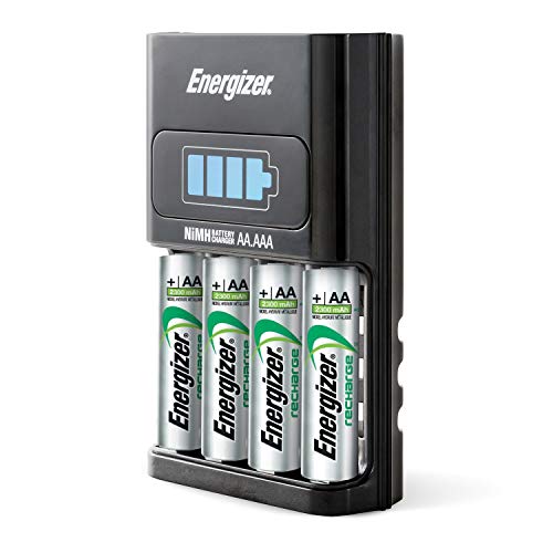 Energizer Batterieladegerät, wiederaufladbare für AA/AAA Batterien, Recharge 1-Hour, 1 Stück von Energizer