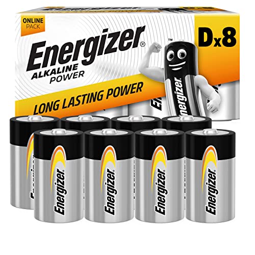 Energizer Batterien, Power Mono D Alkaline, 8 Stück Amazon Exklusiv von Energizer