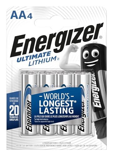 Energizer Batterien AA, Ultimate Lithium Batterie, 4 Stück von Energizer