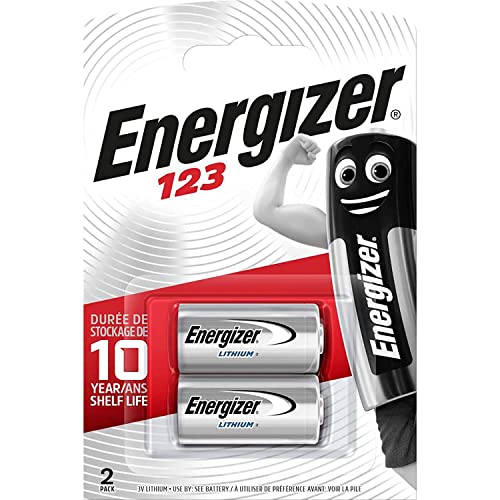 Energizer CR123 Batterien, Lithium Knopfzelle, 2 Stück von Energizer