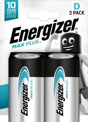 Energizer E301323900 Max Plus Mono (D) 2 Stück Chrom von Energizer
