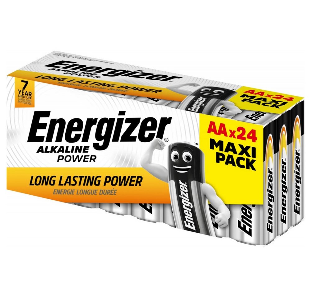 Energizer Energizer Alkaline Power AA 24 Stück Mignon-Batterien. Elektro-Kabel, Langlebige Alkaline Power-Batterien Energizer Energizer Alkaline Power AA 24 Stück Mignon-Batterien. Elektro-Kabel, Langlebige Alkaline Power-Batterien von Energizer