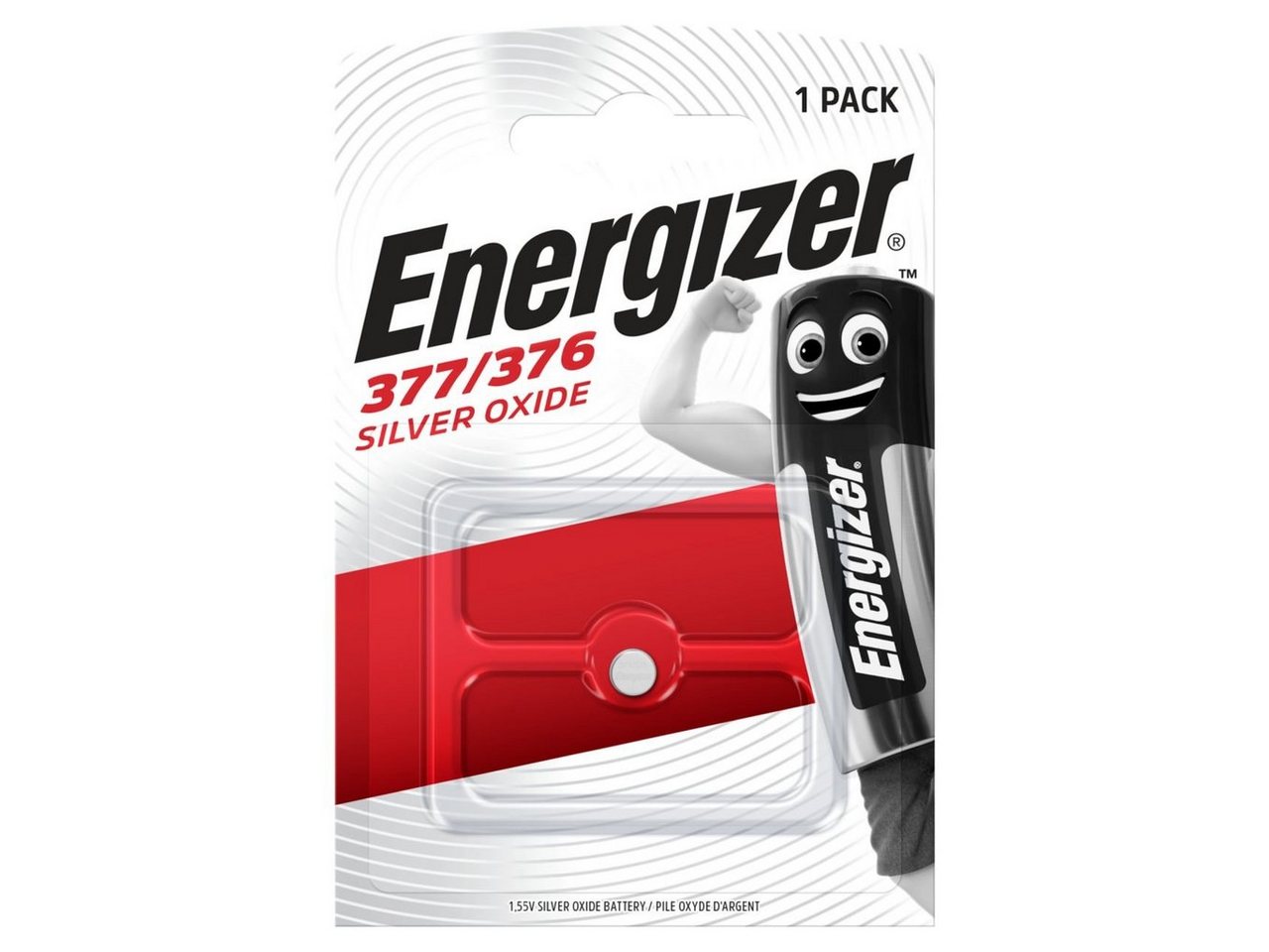 Energizer Energizer Knopfzelle 377/376 Silver Oxide, 1,55 V Knopfzelle von Energizer