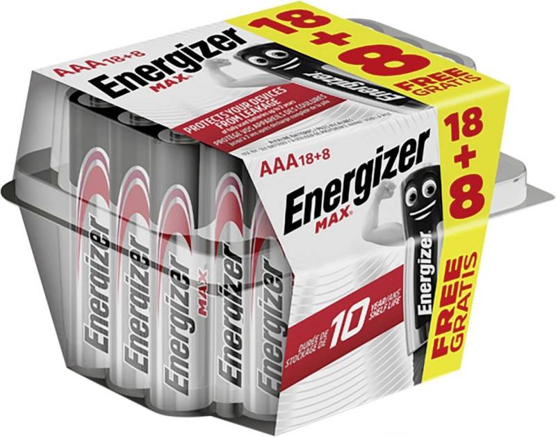 Energizer Energizer Max Alkaline Batterie Micro AAA 1,5 V, Batterie von Energizer