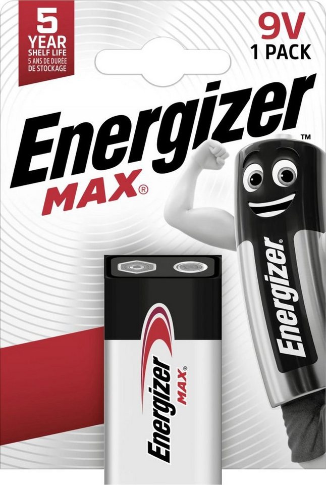 Energizer Energizer Max Alkaline E-Block Batterie 9 V Batterie Energizer Energizer Max Alkaline E-Block Batterie 9 V Batterie von Energizer