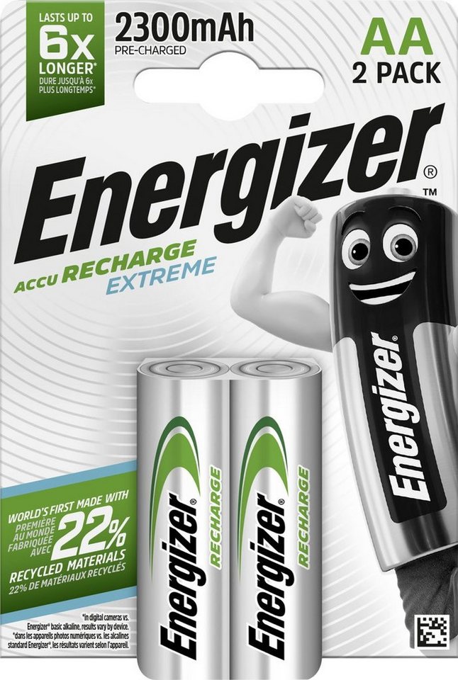 Energizer Energizer NiMH Akku Extreme Mignon AA 2.300 mAh Batterie Energizer Energizer NiMH Akku Extreme Mignon AA 2.300 mAh Batterie von Energizer