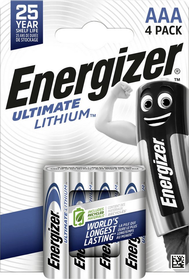 Energizer Energizer Ultimate Lithium Micro AAA 1,5 V, 4er Batterie von Energizer