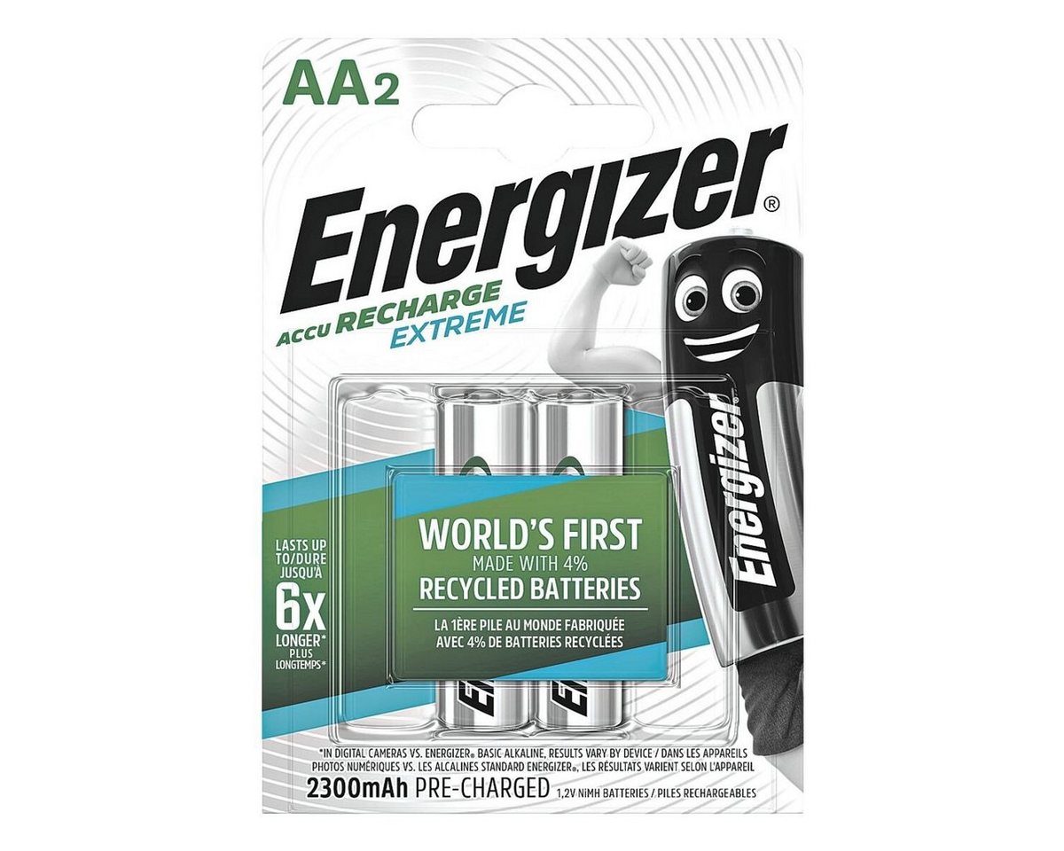 Energizer Extreme Akku (2 St), AA, hält bis zu 6x länger von Energizer