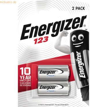 Energizer Fotobatterie Lithium 123 2 Stück von Energizer
