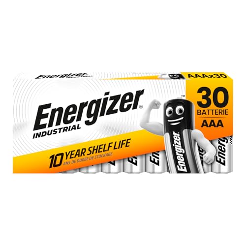 30 AAA-Batterien Industrial – Energizer AAA-Batterien LR03 Micro 1,5 V Alkaline Professioneller Einsatz und lange Lebensdauer für Messinstrumente Taschenlampen und elektronische Geräte 3 Packungen mit 30 AAA-Batterien Industrial – Energizer AAA-Batterien LR03 Micro 1,5 V Alkaline Professioneller Einsatz und lange Lebensdauer für Messinstrumente Taschenlampen und elektronische Geräte 3 Packungen mit von Energizer