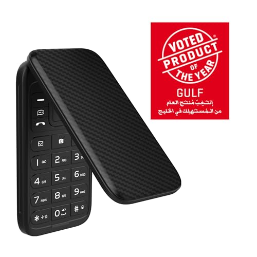 Energizer – Klapphandy E282SC+ – 4G LTE – 1400-mAh-Akku – Dual-SIM (Nano-SIM) – 3 Jahre Garantie – Schwarz – entsperrt – 2-MP-Kamera von Energizer